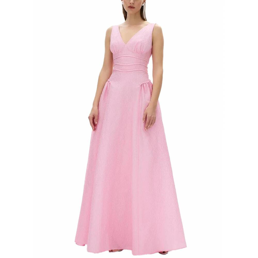 NEW RACHEL GILBERT sophia jacquard gown in pink